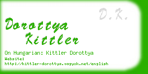 dorottya kittler business card